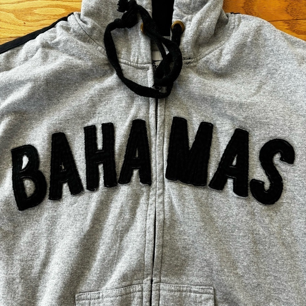Bahamas Gray Zip Cozy Sweatshirt - size S​ - Picture 5 of 5